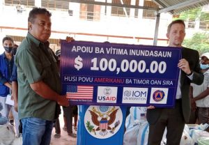 Inundasaun, EUA apoia rihun $100 ba TL