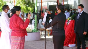 Feto dahuluk simu pose sai Prezidente Autoridade Munisípiu Dili
