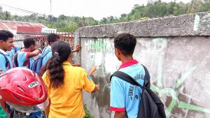 KRAM Viqueque organiza estudante hamoos letra arte marsiál iha parede