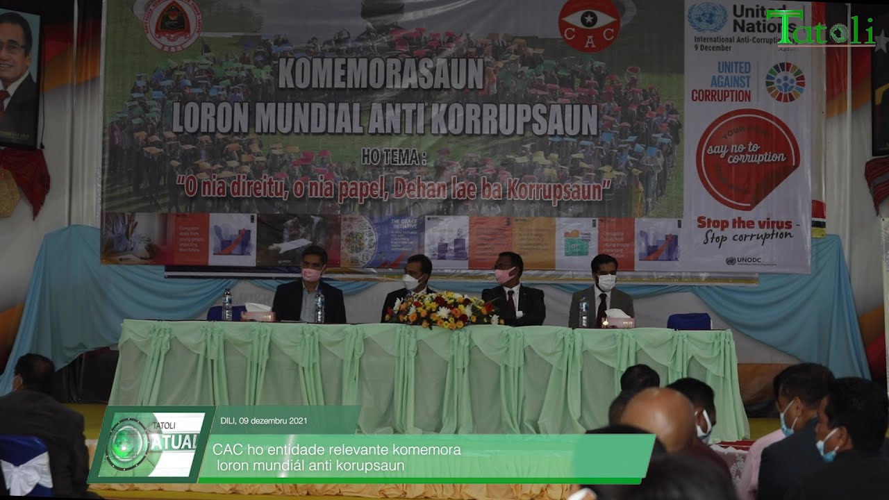 Timor-leste komemora Loron Mundiál Anti Korupsaun