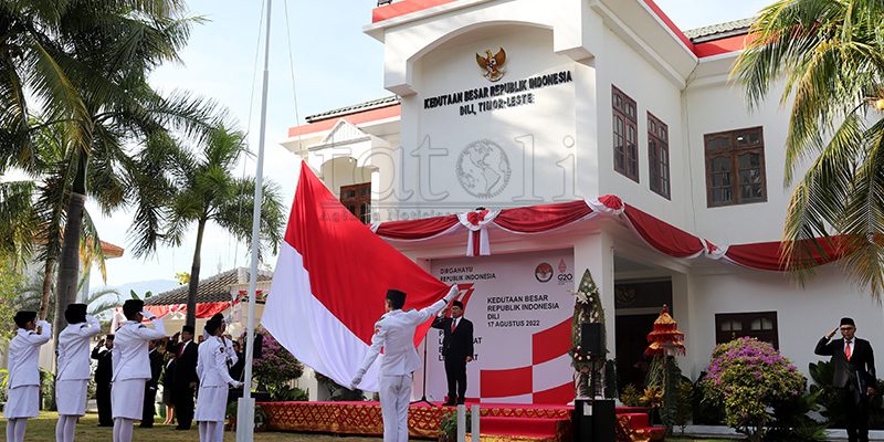 FOTO ATUÁL: Komemorasaun aniversáriu independénsia Indonézia ba dala-77 iha Dili