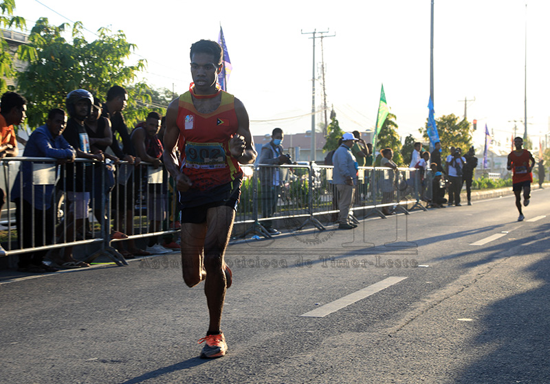 Atleta Teófilo agradese PR Horta ne’ebé realiza eventu Dili Internasionál Maratona