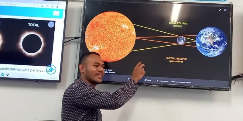 20 abril akontese Eklipse Solar híbridu sei aprezenta fenómenu tipu tolu