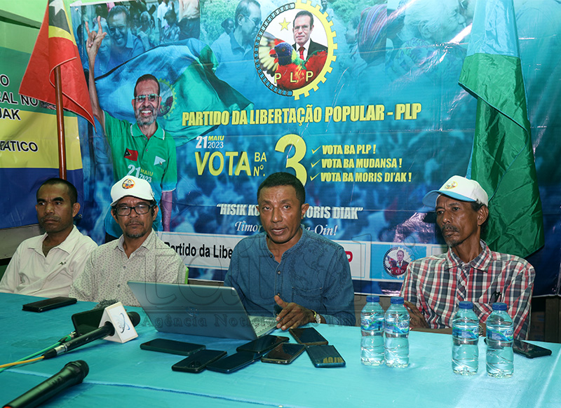 Koordenadór PLP husu militante kontinua kria ambiente pás durante kampaña