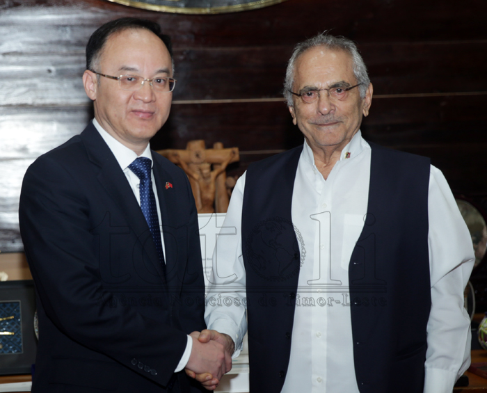 Ministru Adjuntu Nong Rong hasoru PR Horta reafirma kompromisu apoia Timor-Leste