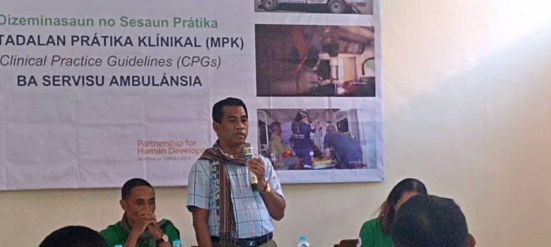 SNAEM presiza aumenta rekursu umanu apoia servisu ambulánsia iha Oé-Cusse