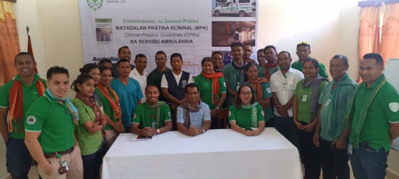 SNAEM fahe matadalan prátika klínika ba ekipa ambulánsia Oé-Cusse