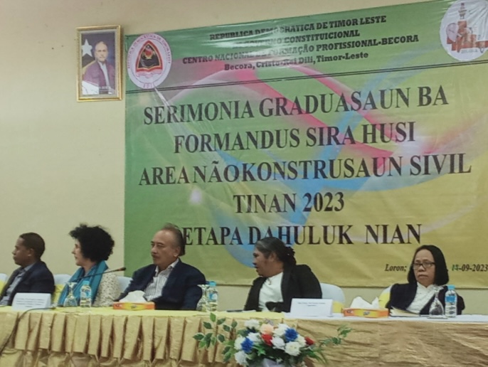 Kalbuady Lay orienta SNFP-Becora aprezenta proposta hodi loke formasaun iha área ospitalidade