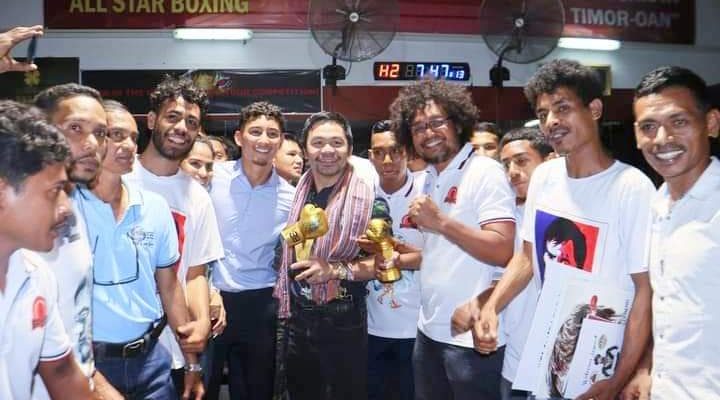 Manny Pacquiao observa direta Klube Boxe iha Timor-Leste