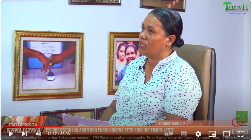 VÍDEO ATUÁL: Esforsu sira halakon violénsia kontra feto sira iha Timor-Leste