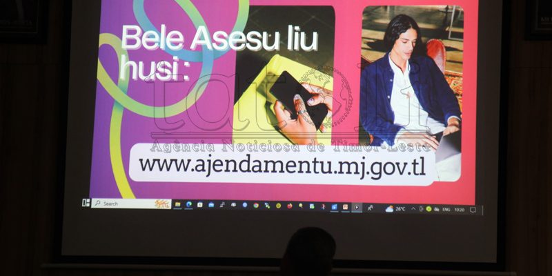 FOTO ATUÁL: Lansamentu aplikasaun ajendamentu ‘online’ ba servisu rejistu no notariadu