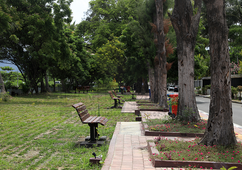 PAM Dili husu vizitante labele lori tama transporte ba jardín 
