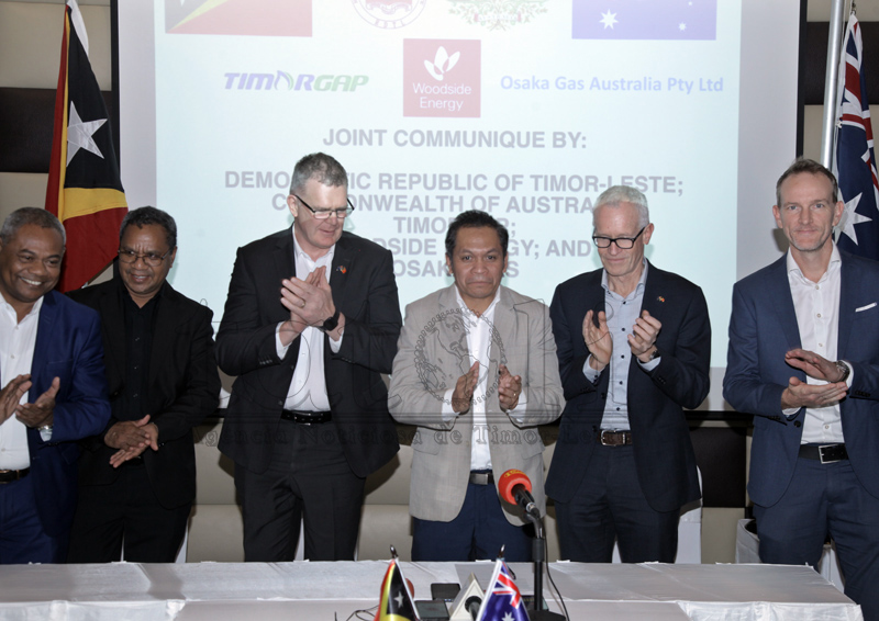 FOTO ATUÁL: Hafoin negosiasaun, autoridade TL no Austrália hala’o konferénsia konjunta