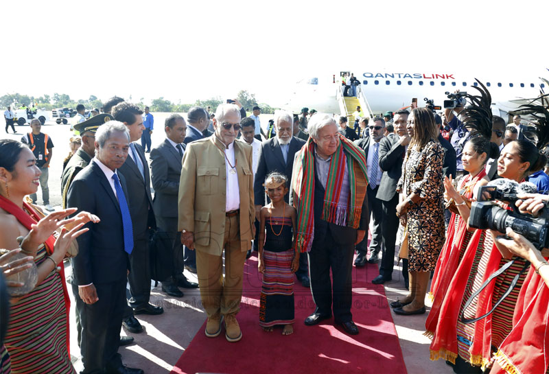 Sekretáriu-Jerál ONU to’o ona iha Timor-Leste