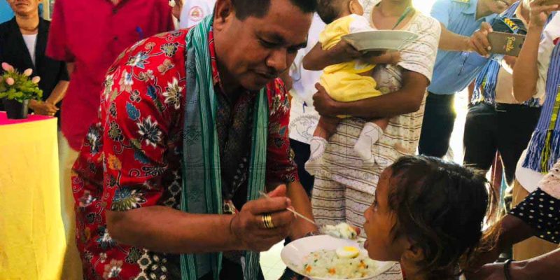 FOTO ATUÁL: Abertura fornesimentu ai-han nutritivu iha suku Naimeko