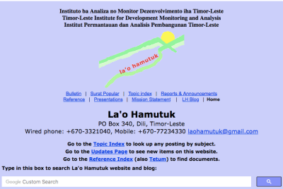 La’o Hamutuk husu Governu no Parlamentu Nasionál halo re-estruturasaun ba proposta OJE 2026
