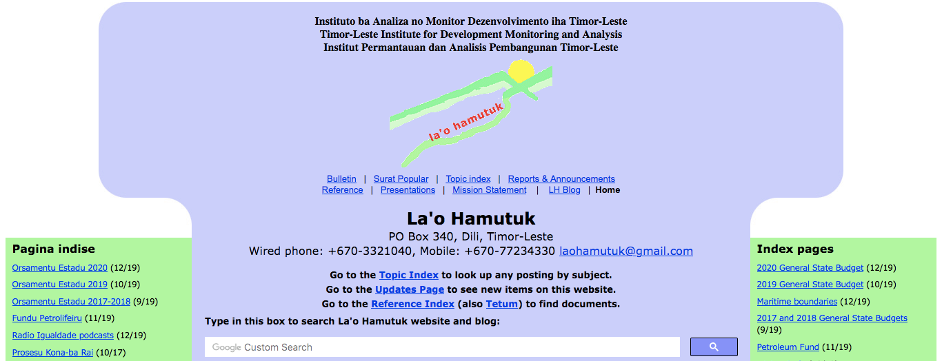La’o Hamutuk husu Governu no Parlamentu Nasionál halo re-estruturasaun ba proposta OJE 2026