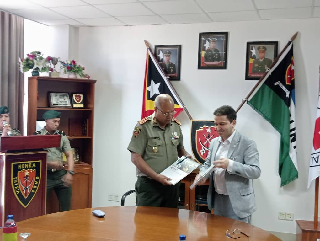 Akordu entre ICRC no F-FDTL, foka ba formasaun Lei Umanitária Internasionál