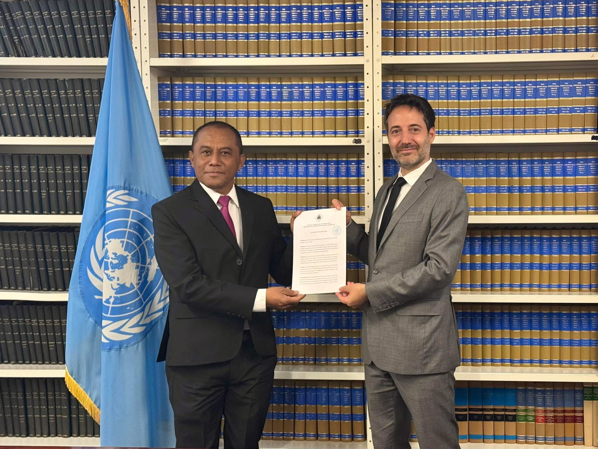 Timor-Leste submete dokumentu haat ratifikasaun no adezaun ba ONU