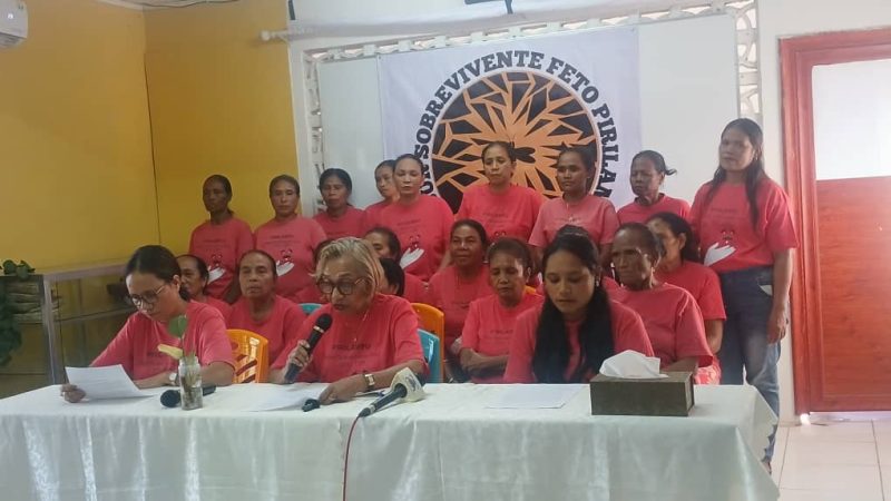 PIRILAMPU eziste hodi tulun feto sobrevivente atu hetan rekoñesimentu husi Estadu