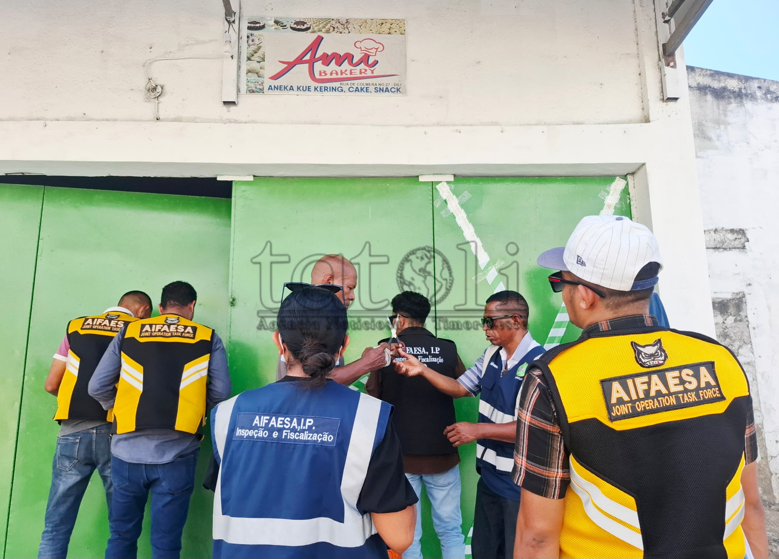 FOTO ATUÁL: AIFAESA taka provizóriu loja “Ami Bakery” iha Kolmera