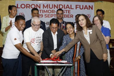 FOTO ATUÁL:Ministériu Saúde selebra loron mundiál fuan