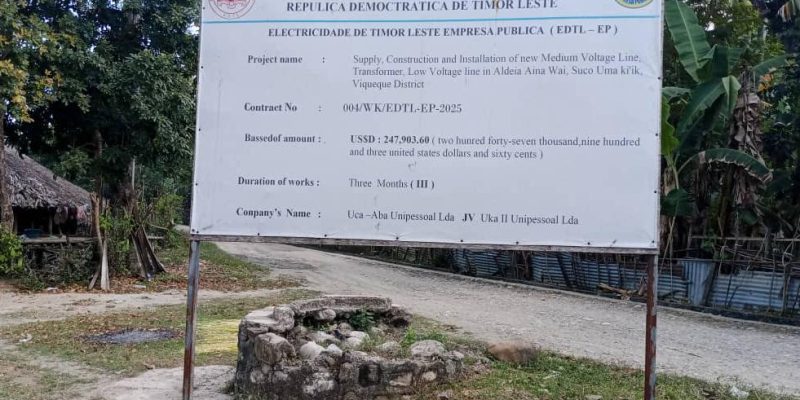 EDTL, E.P klarifika eletrifikasaun iha Uma-Ki’ik empreza Uka-Aba abandona