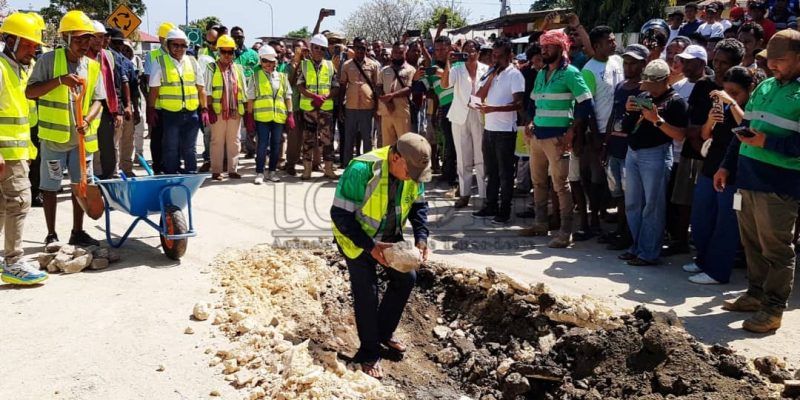 MOP hatuur fatuk dahuluk ba projetu  reabilitasaun estrada husi Batugadé bá Balibó