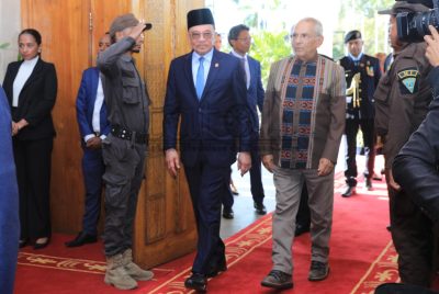 FOTO ATUÁL : Prezidente Repúblika, Jose Ramos-Horta hala’o enkontru ho PM Malázia, Dato Seri Anwar Ibrahim