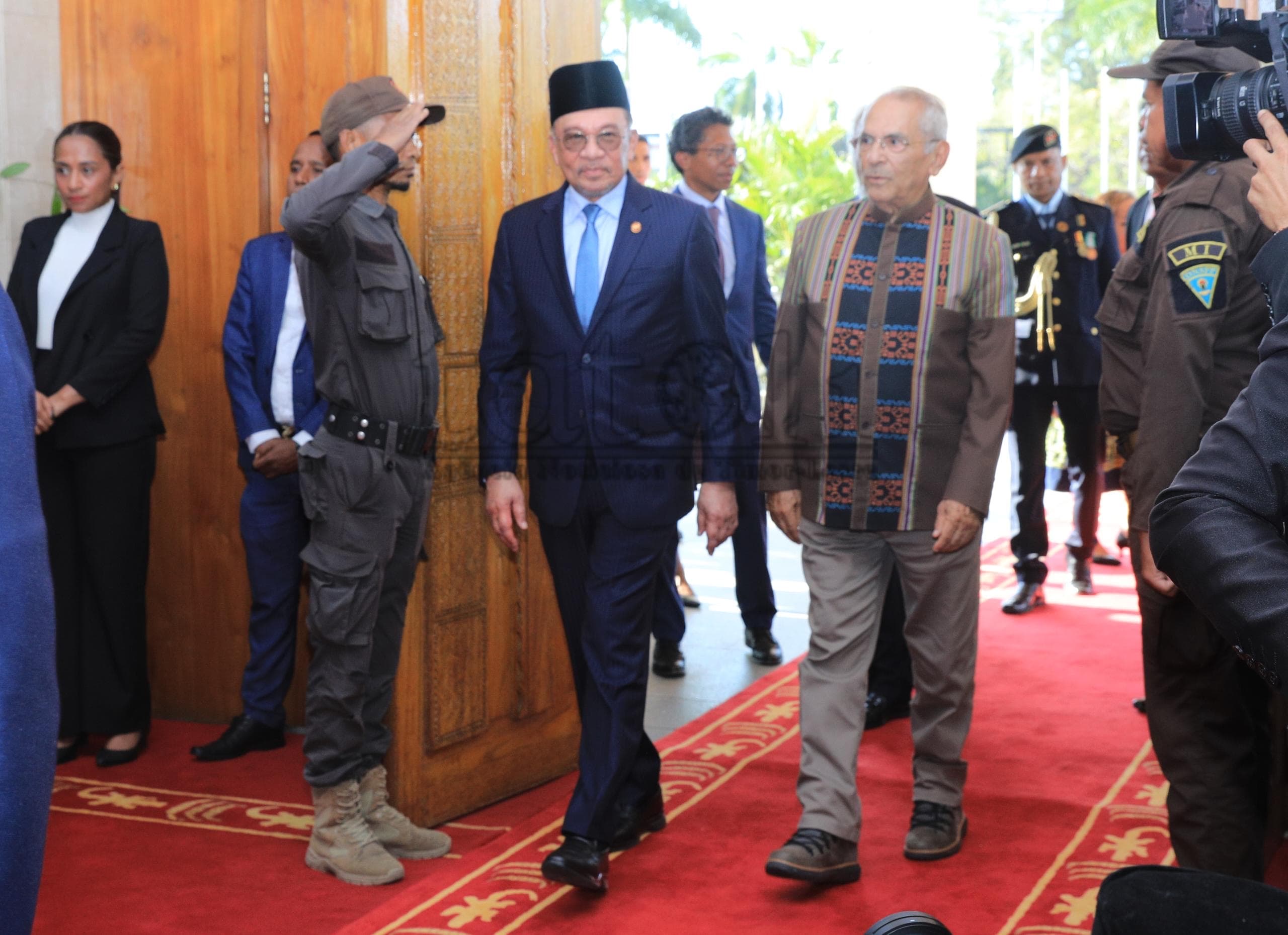 FOTO ATUÁL : Prezidente Repúblika, Jose Ramos-Horta hala’o enkontru ho PM Malázia, Dato Seri Anwar Ibrahim