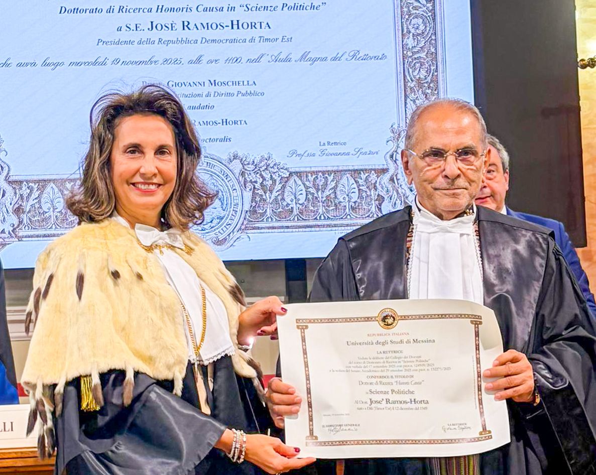 Universidade Messina Itália atribui “Honoris Causa” ba Prezidente Ramos-Horta