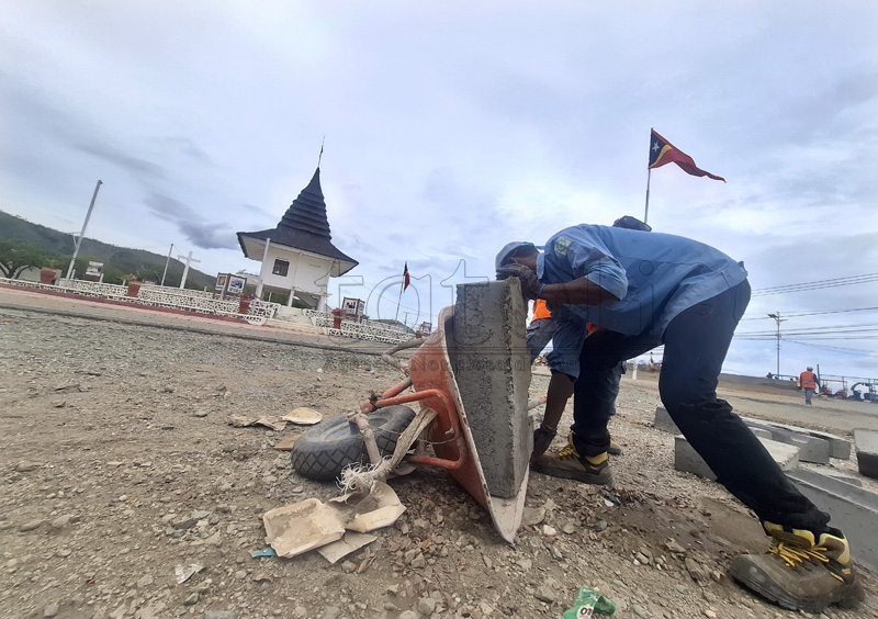 FOTO-ATUÁL :Projetu konstrusaun moru protesaun iha Tasi-Tolu