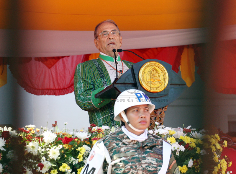 Xanana Gusmão hanesan fatuk ne’ebé metin lori TL hetan independénsia