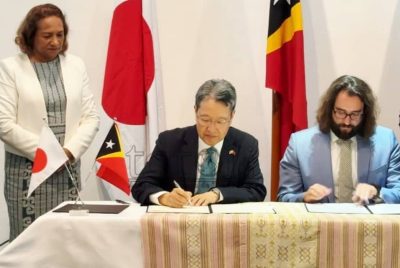 FOTO-ATUÁL : ME, Embaixadór Japaun no WFP asina akordu