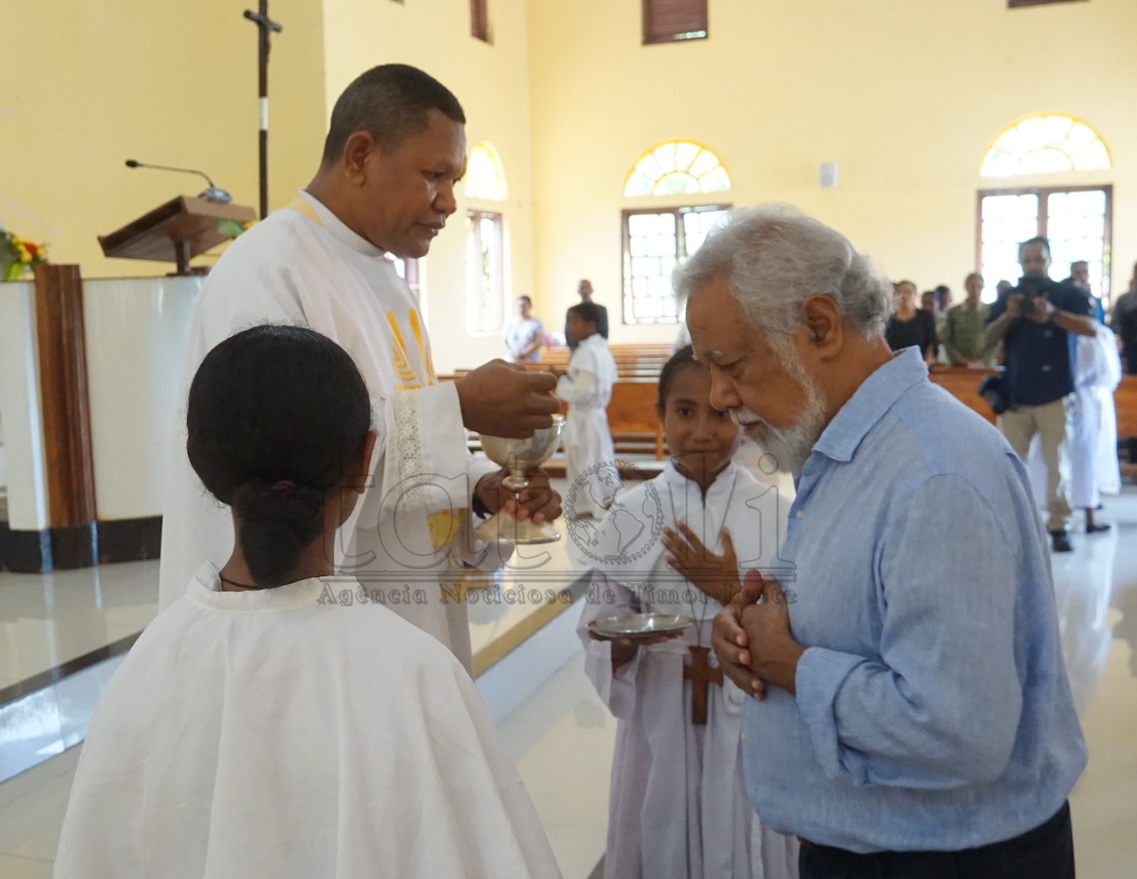 Partisipa misa agradesimentu loron proklamasaun, Xanana: Kuda domin no haree ba futuru