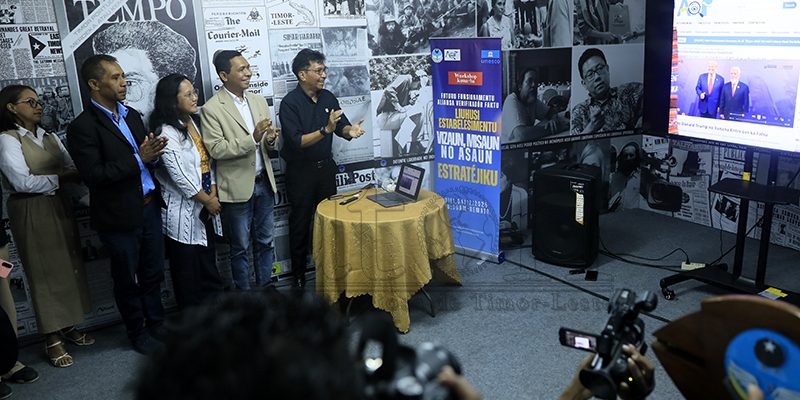 FOTO-ATUÁL : SEKOMS no KI lansa Website Aliansa Verifikadór Faktu