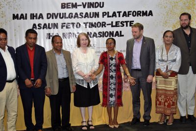 FOTO-ATUÁL : Rede Feto ho parseiru sira divulga plataforma asaun feto iha nivél nasionál