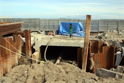 FOTO ATUÁL: Projetu konstrusaun valeta husi Ponte Kais bá Kaikoli