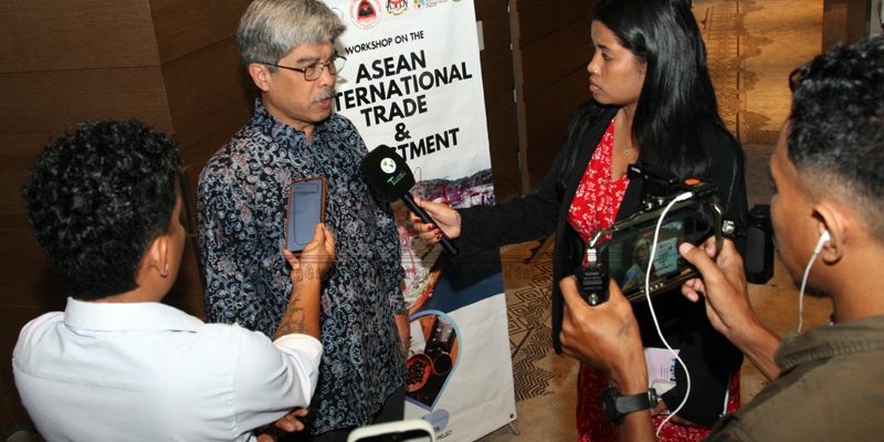 FOTO-ATUÁL ː MNEK no parseiru realiza worshop kona-bá komérsiu no investimentu internasionál ASEAN