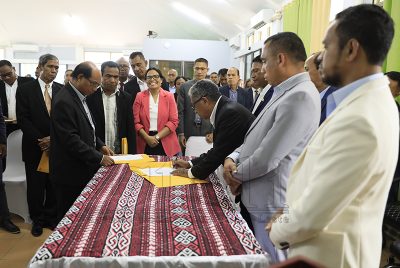 FOTO-ATUÁL : Ministru Agrikultura, Pekuária, Peska no Floresta fó posse ba kargu xefia sira