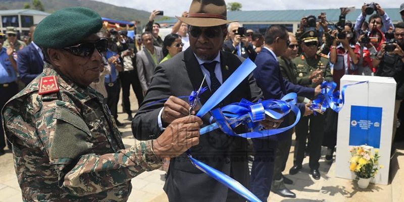 Governu inaugura edifísiu Akademia Militár iha Aileu