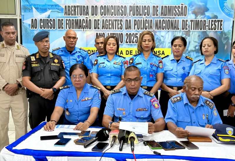 Kandidatu 10.597 admitidu iha teste vaga rekrutamentu membru PNTL foun