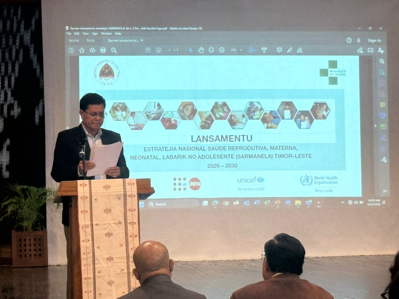 MS-UNFPA lansa PEN hodi redús taxa mortalidade inan-oan iha TL