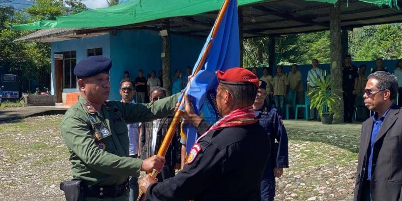 Agustinho Gomes entrega rota Komandu PNTL Munisípiu Bobonaru ba Damião Correia