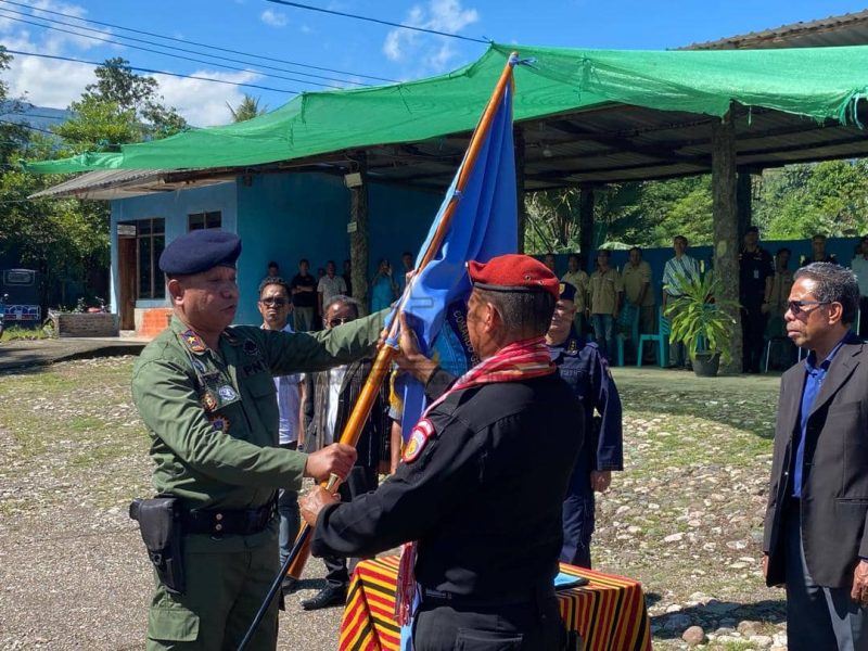 Agustinho Gomes entrega rota Komandu PNTL Munisípiu Bobonaru ba Damião Correia