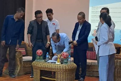 UNTL-FSTL reforsa kooperasaun iha modalidade Sepaktakraw ba estudante