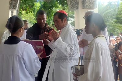 Kardeál husu sarani partisipa iha peregrinasaun Jubileu São Francisco de Assis