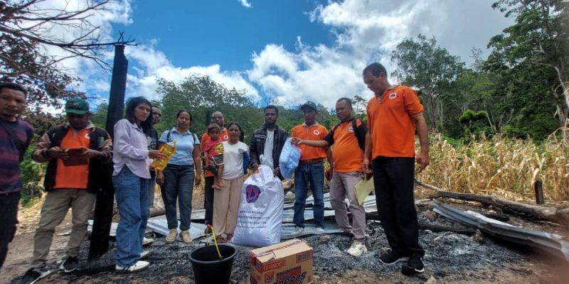 Vítima inséndiu iha suku Dato-Rua simu ona apoia emerjénsia