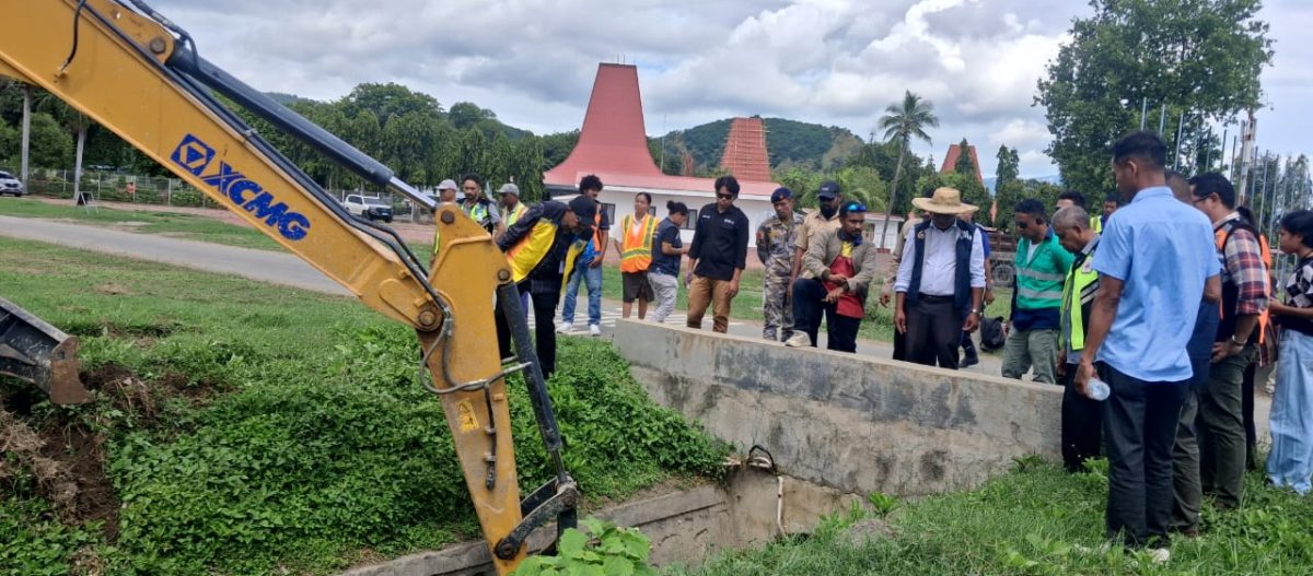 Ekipa konjunta normaliza ona drenajen iha aeroportu Nicolau Lobato Komoro