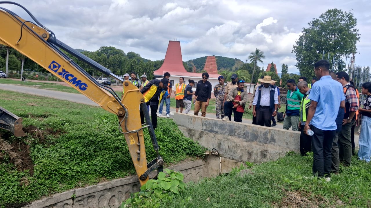 Ekipa konjunta normaliza ona drenajen iha aeroportu Nicolau Lobato Komoro